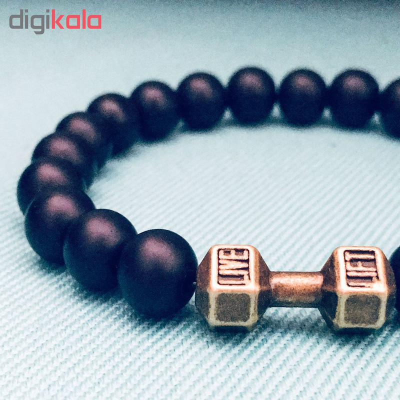 دستبند مردانه طرح دمبل کد DA01