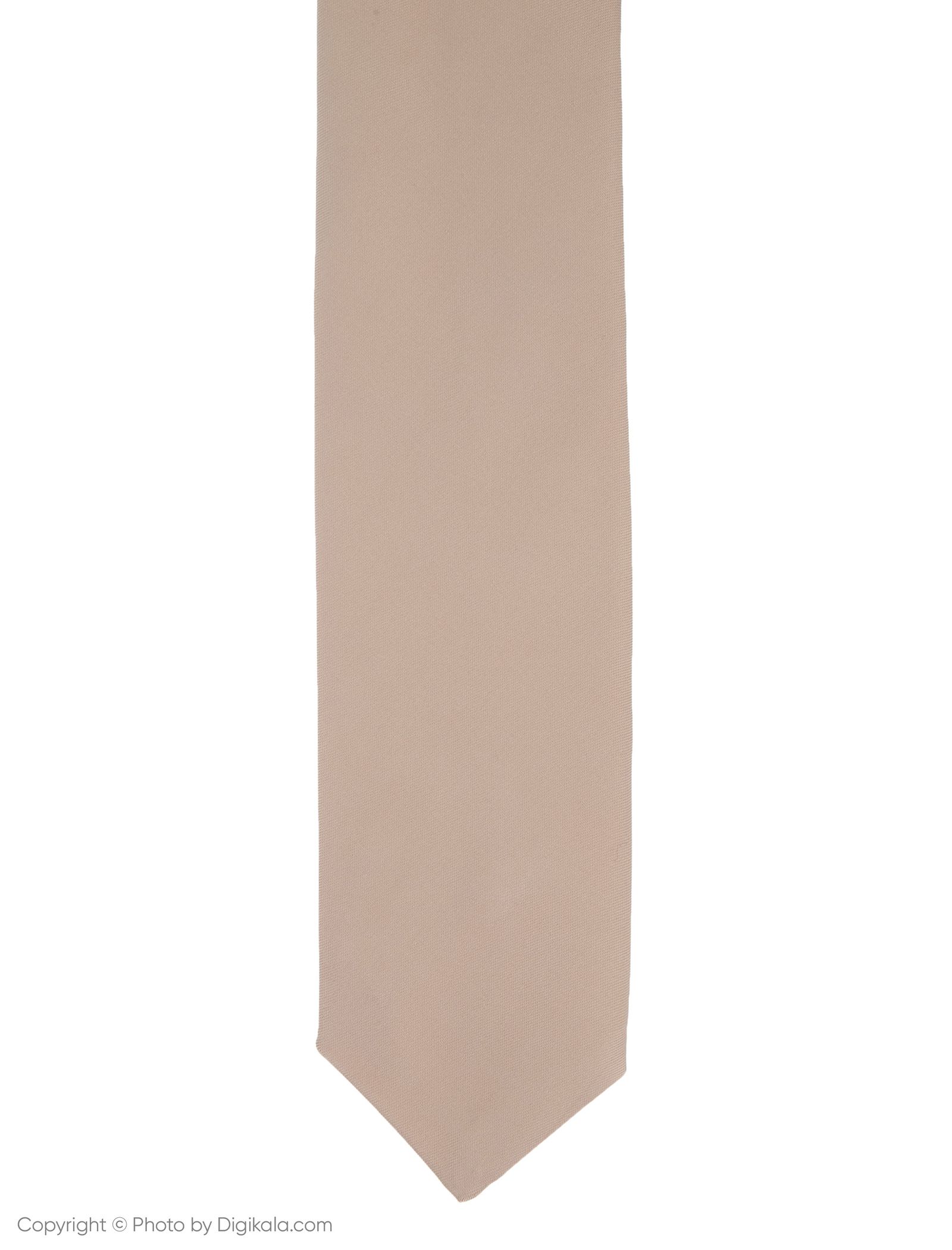 کراوات پاترون مدل TGB2J7 - کرم تیره - 3