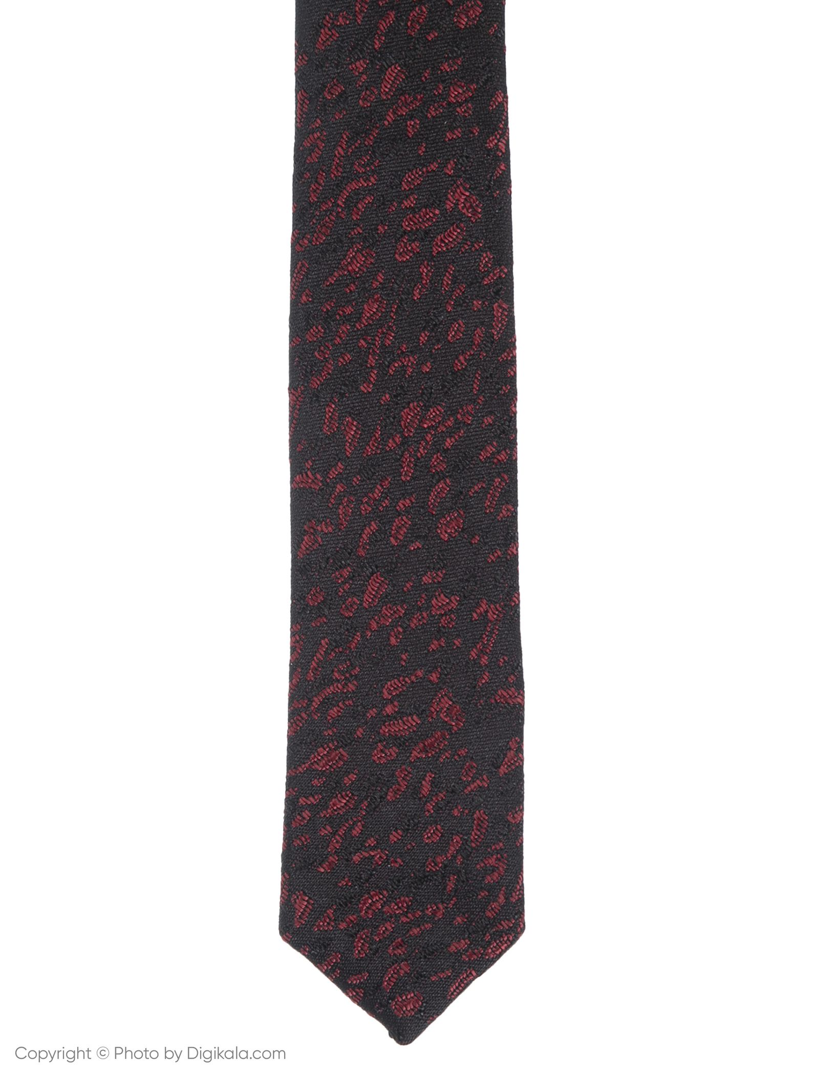 کراوات پاترون مدل TGCS4 - مشکی قرمز - 3