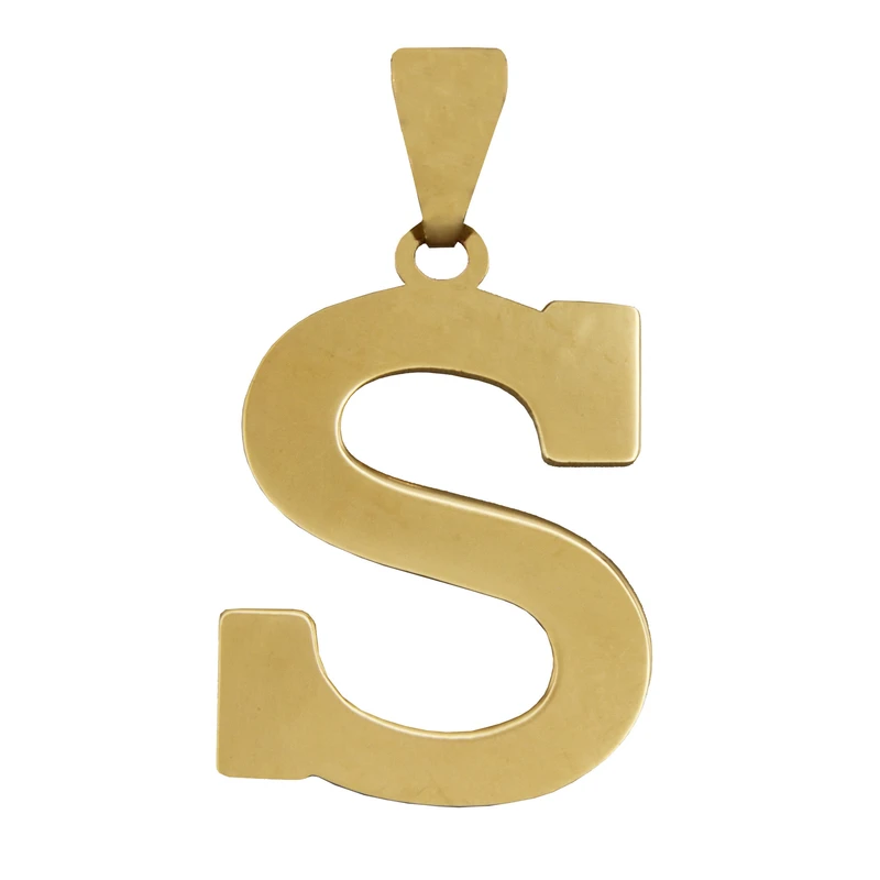 آویز گردنبند طلا 18 عیار زنانه آرشا گالری طرح S کد 457A2589