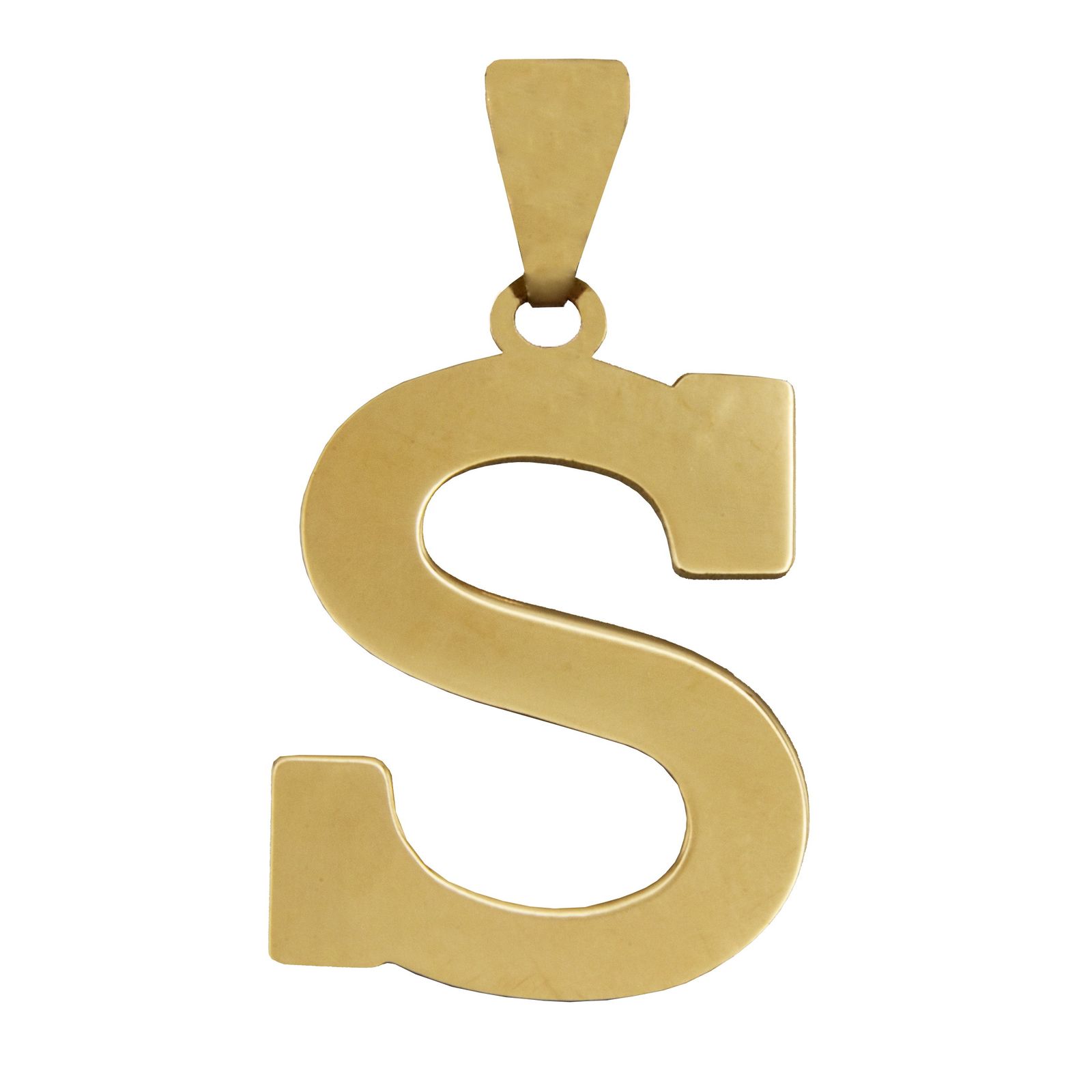 آویز گردنبند طلا 18 عیار زنانه آرشا گالری طرح S کد 457A2589 -  - 1