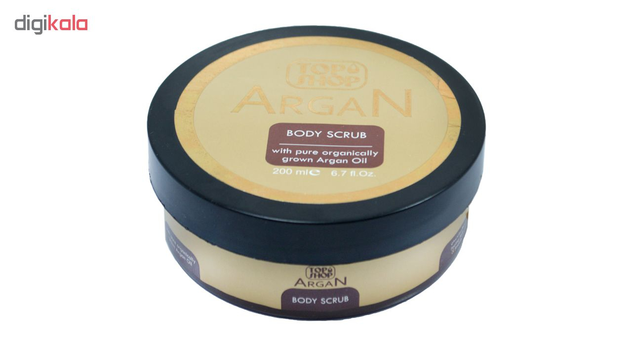 اسکراب لایه بردار پوست تاپ شاپ مدل Argan Oil حجم 200 میلی لیتر