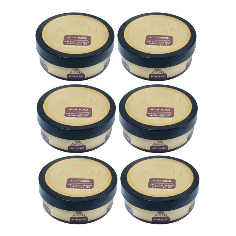 اسکراب لایه بردار پوست تاپ شاپ مدل Argan Oil حجم 200 میلی لیتر مجموعه 6 عددی