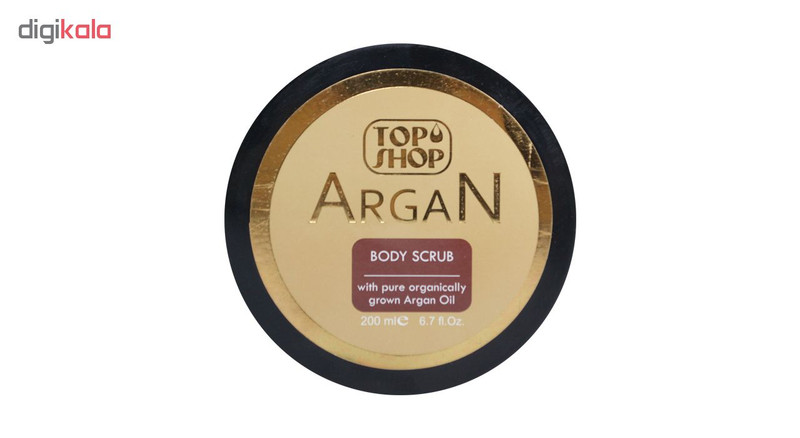 اسکراب لایه بردار پوست تاپ شاپ مدل Argan Oil حجم 200 میلی لیتر مجموعه 6 عددی
