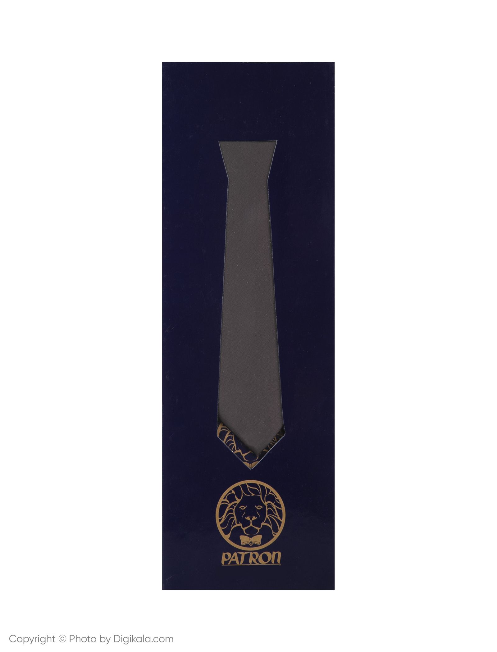 کراوات پاترون مدل TGBJ8 - طوسی تیره - 6