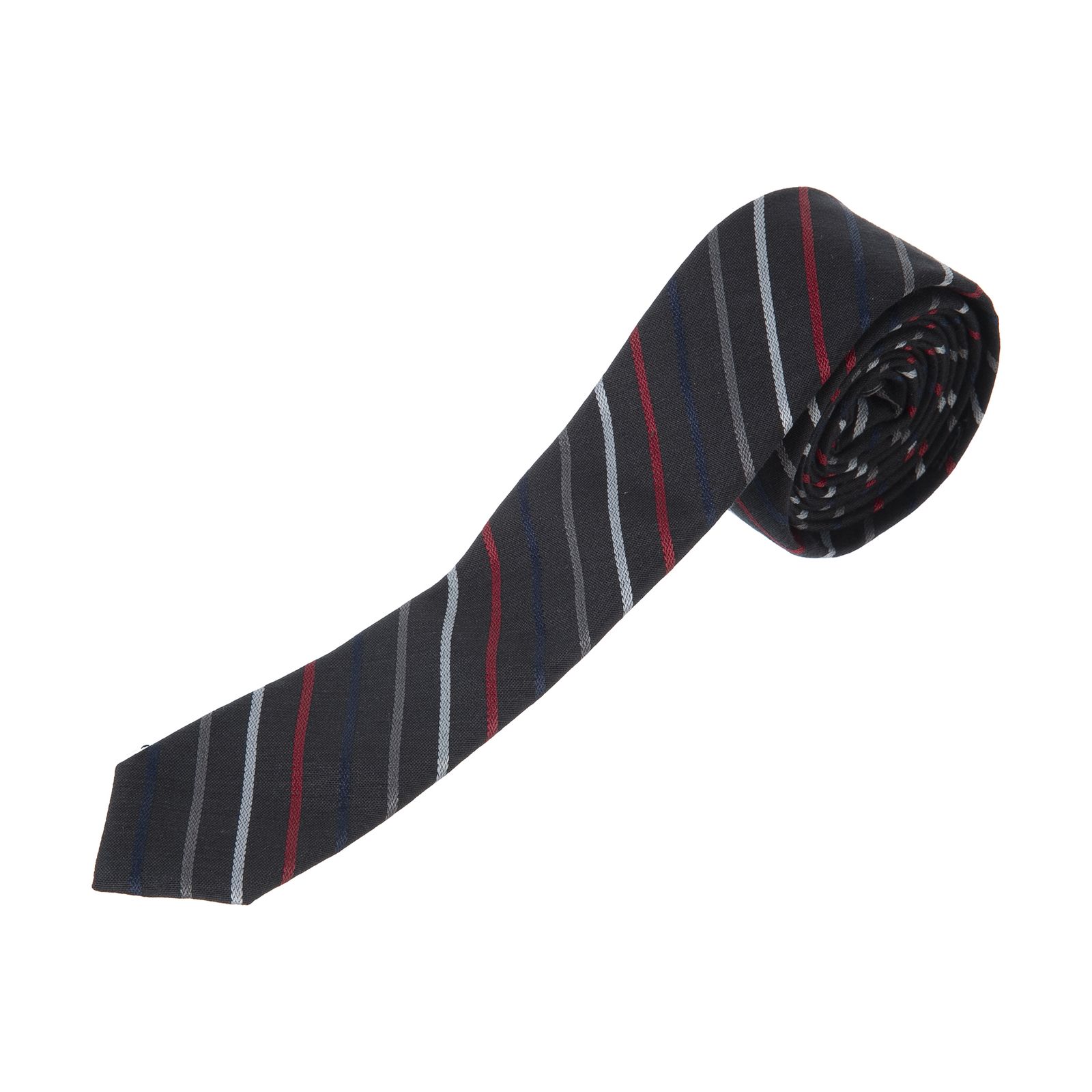 کراوات پاترون مدل TGCT8 - قرمز طوسی سرمه ای - 1