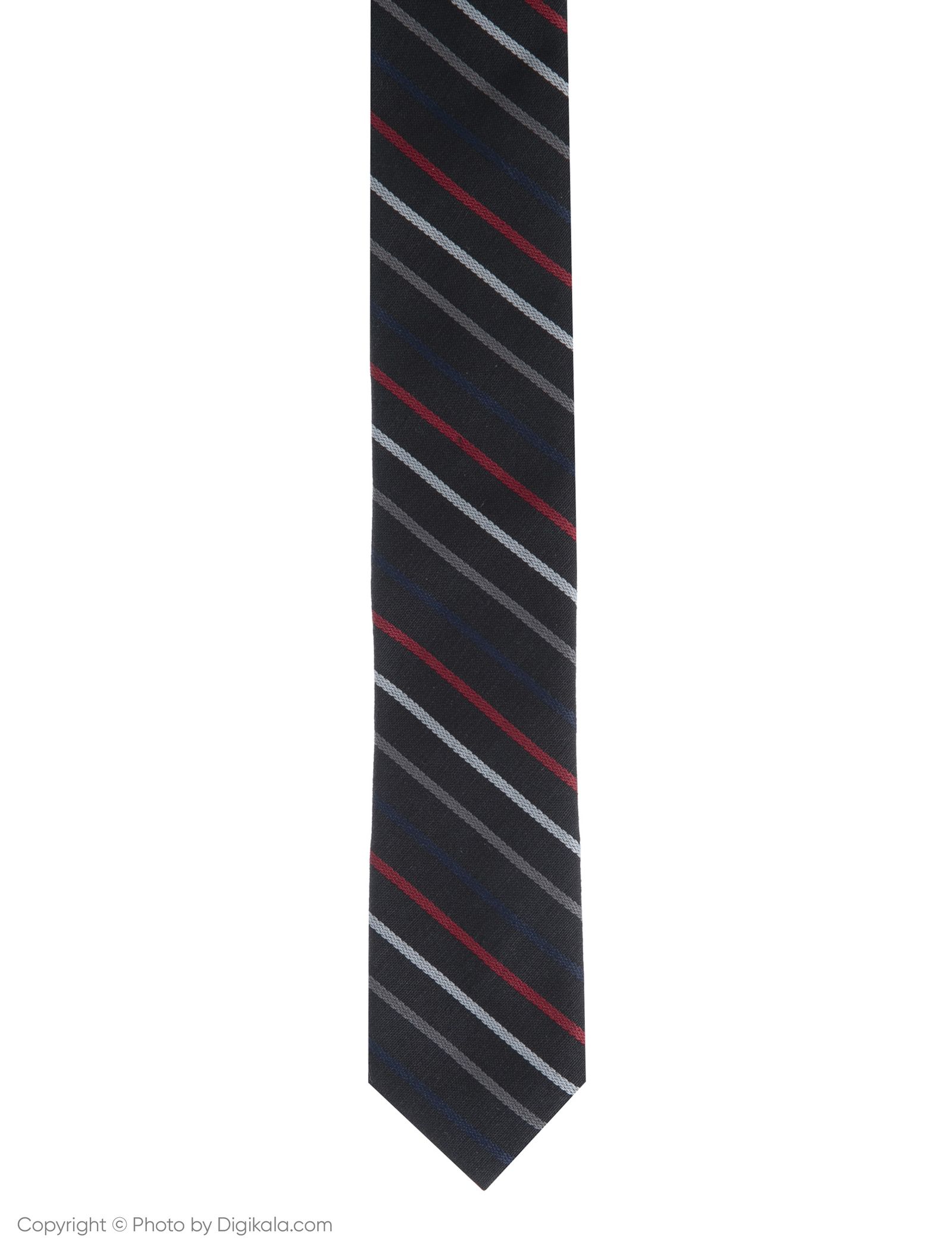 کراوات پاترون مدل TGCT8 - قرمز طوسی سرمه ای - 4