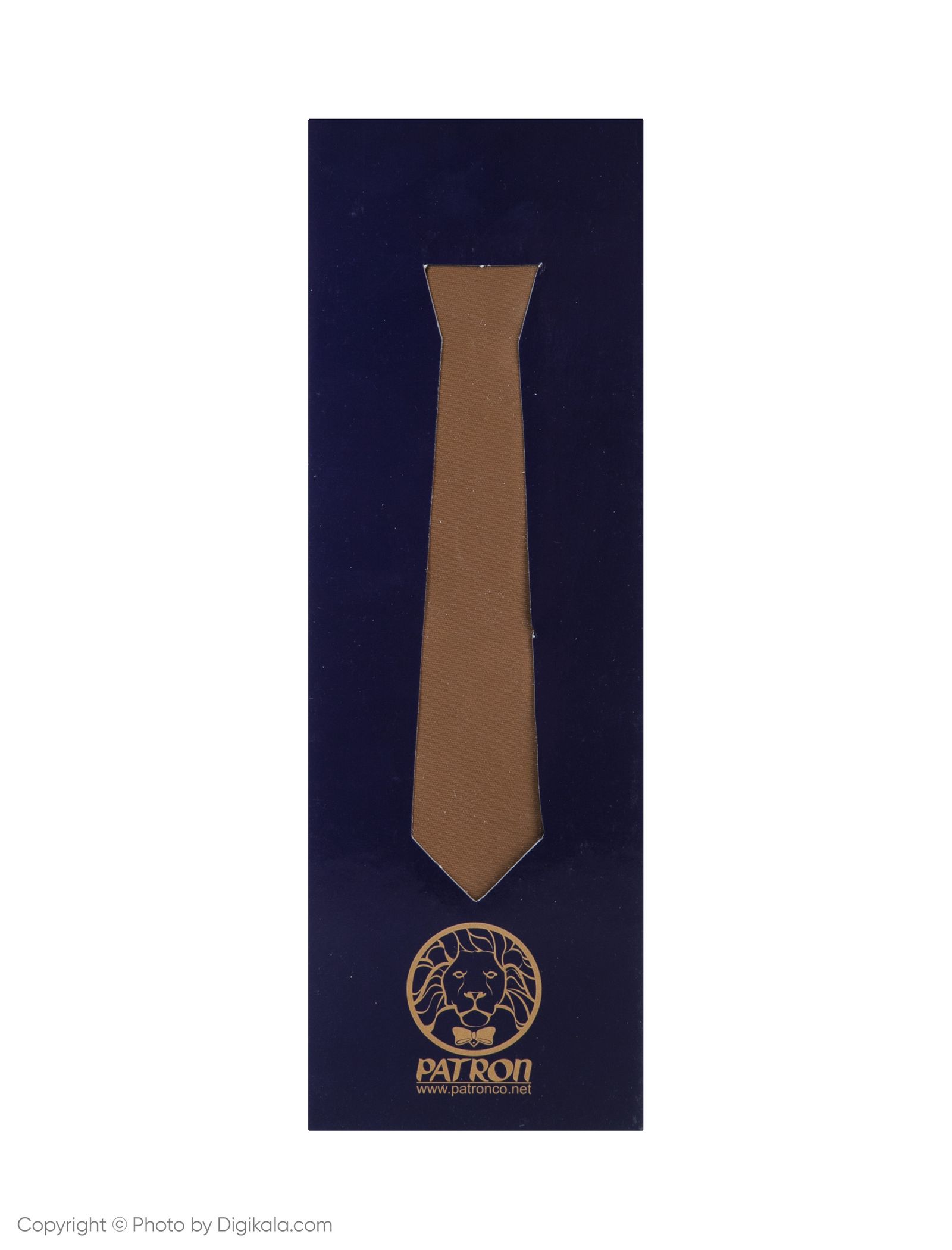 کراوات پاترون مدل TGDR9 - عسلی - 5