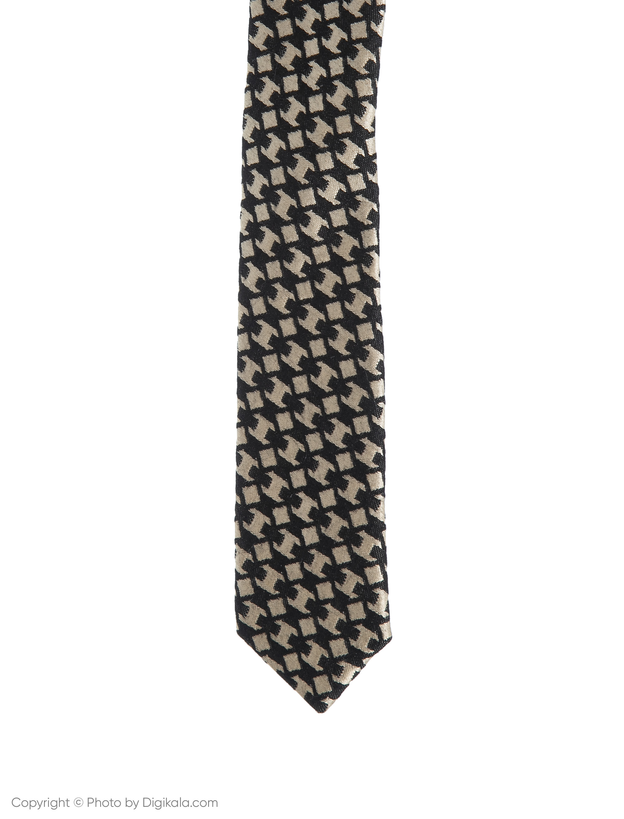 کراوات پاترون مدل TGCA3 - مشکی طلایی - 4
