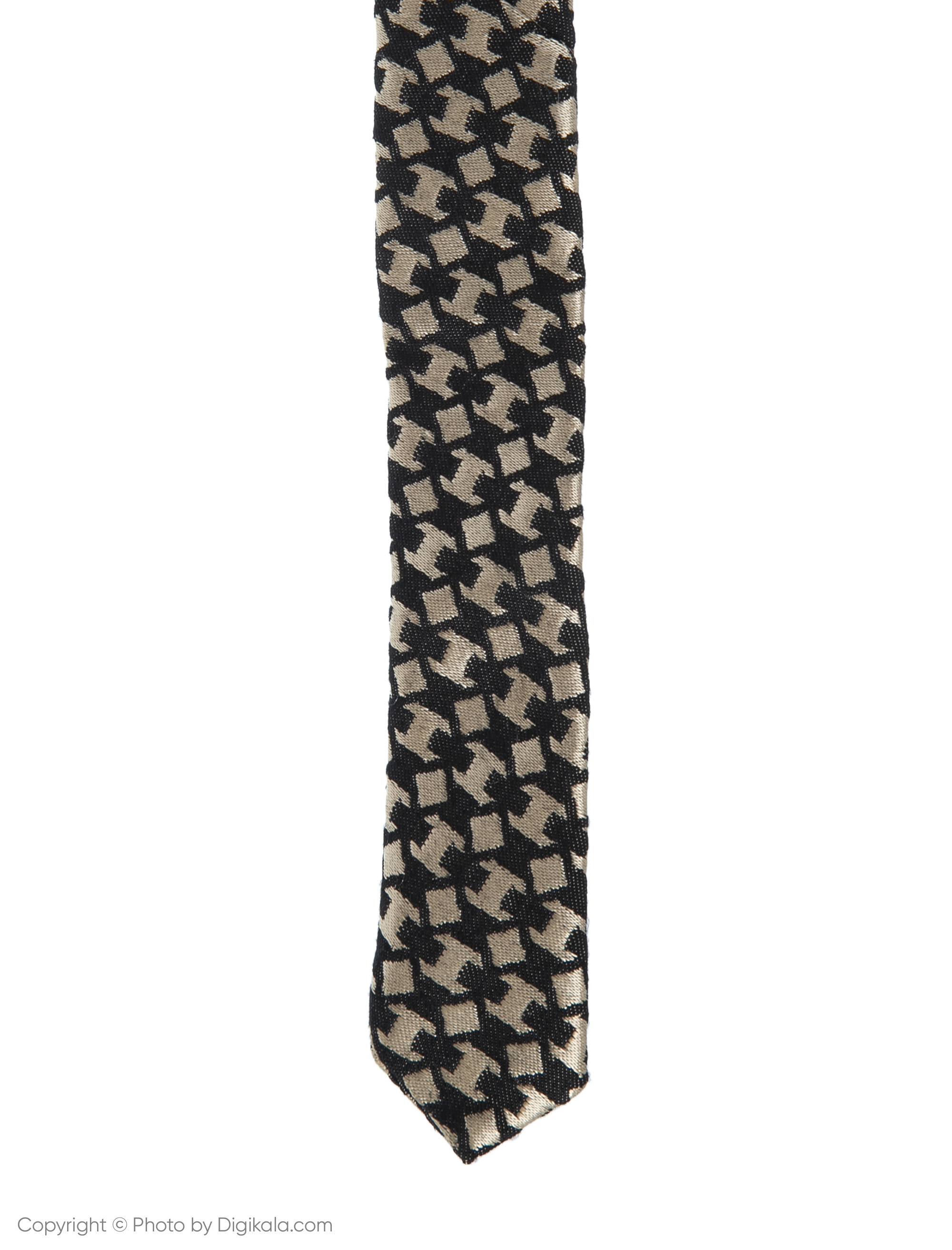 کراوات پاترون مدل TGCA3 - مشکی طلایی - 3