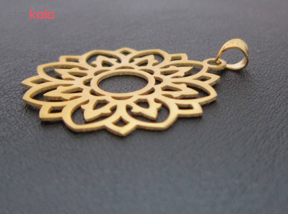 آویز گردنبند نقره زنانه طرح گل کد UN008 -  - 3