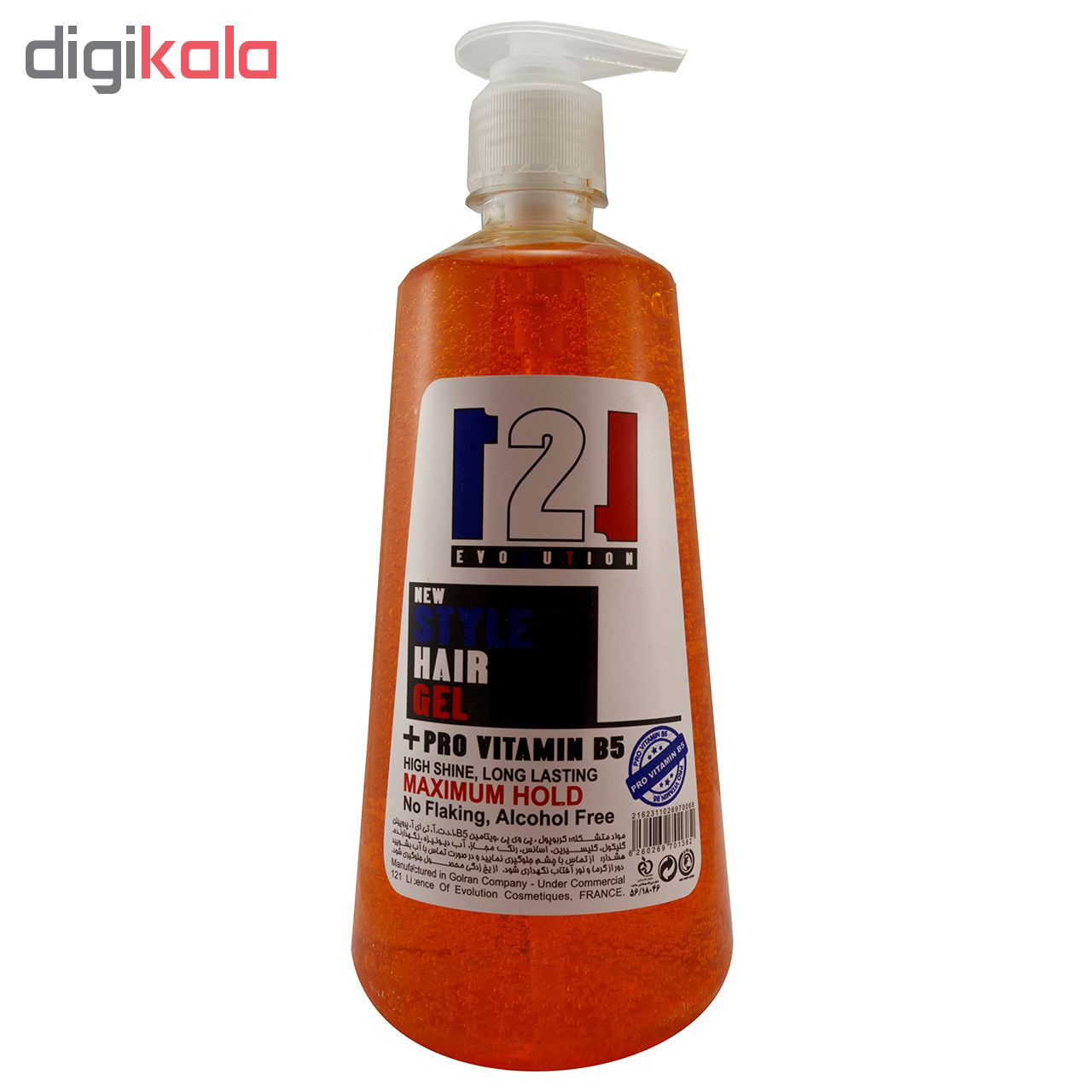 ژل حالت دهنده مو 121 مدل B101 حجم 750 میلی لیتر مجموعه 4 عددی
