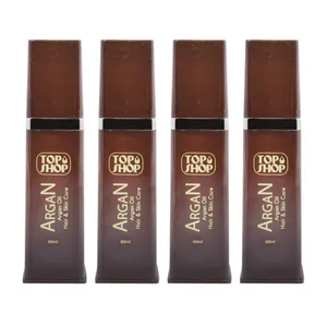 روغن بدن و مو تاپ شاپ مدل Argan Oil حجم 60 میلی لیتر مجموعه 4 عددی