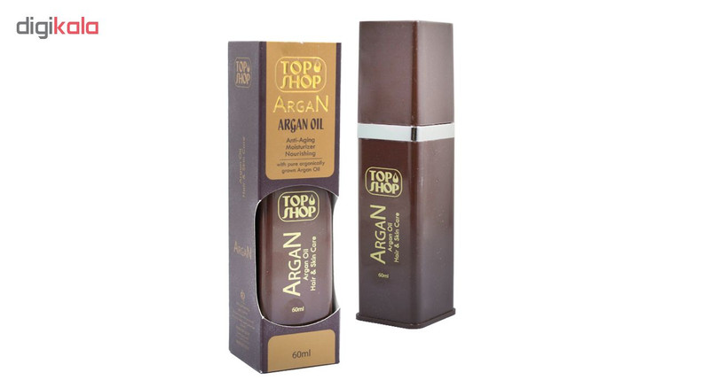 روغن بدن و مو تاپ شاپ مدل Argan Oil حجم 60 میلی لیتر مجموعه 6 عددی روغن بدن و مو تاپ شاپ مدل Argan Oil حجم 60 میلی لیتر مجموعه 6 عددی