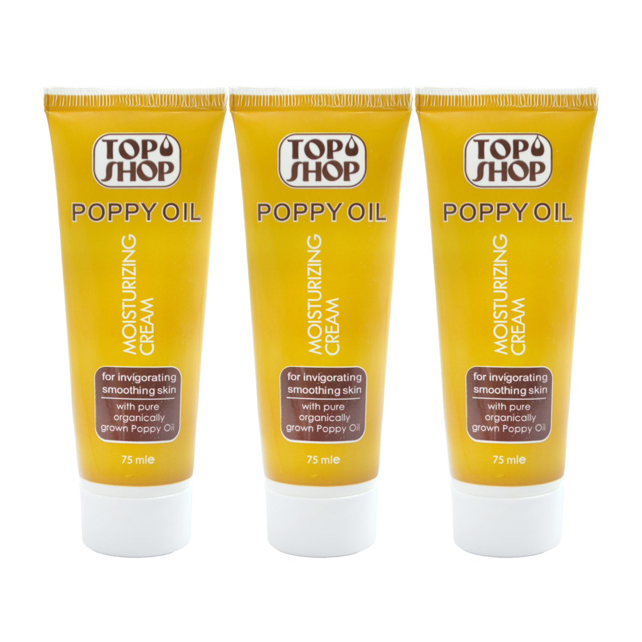 کرم مرطوب کننده تاپ شاپ مدل Poppy Oil حجم 75 میلی لیتر مجموعه 3 عددی