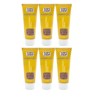 کرم مرطوب کننده تاپ شاپ مدل Poppy Oil حجم 75 میلی لیتر مجموعه 6 عددی 