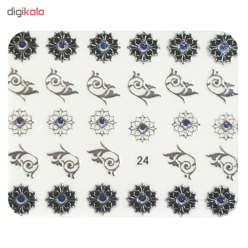 استیکر طراحی ناخن اس.استار کد 24