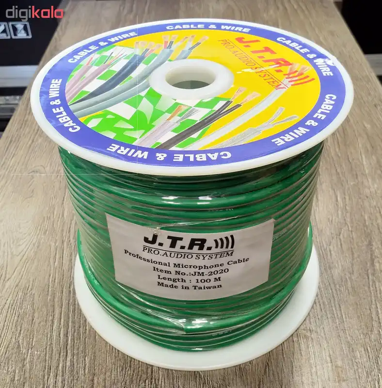 کابل میکروفن جی تی آر مدل JM-2020 طول 100 متر