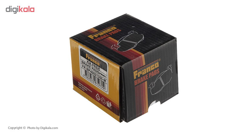 لنت ترمز جلو فرانکو مدل BP40021355-M مناسب برای پراید