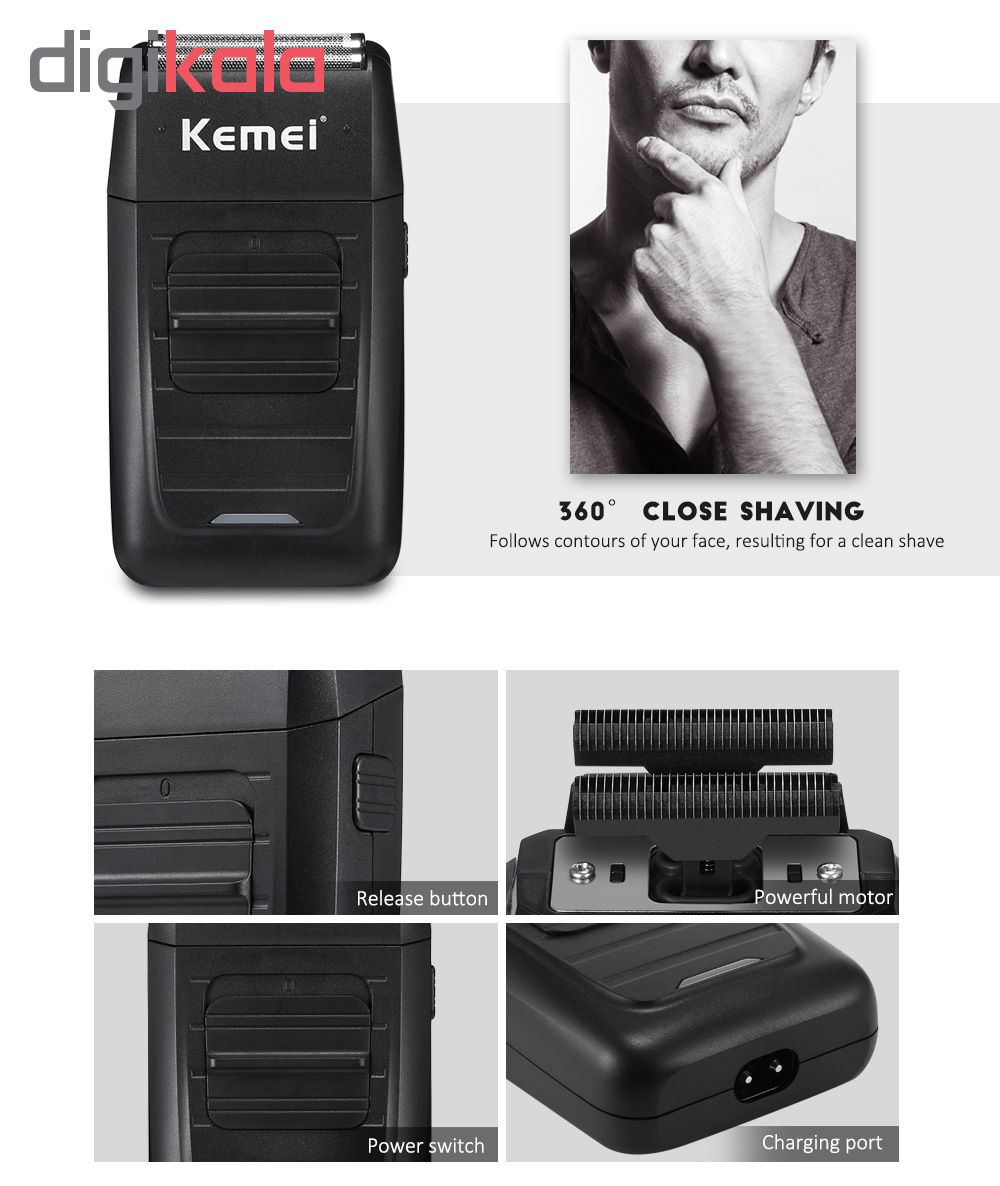 ماشین اصلاح موی صورت کیمی مدل KM-1102