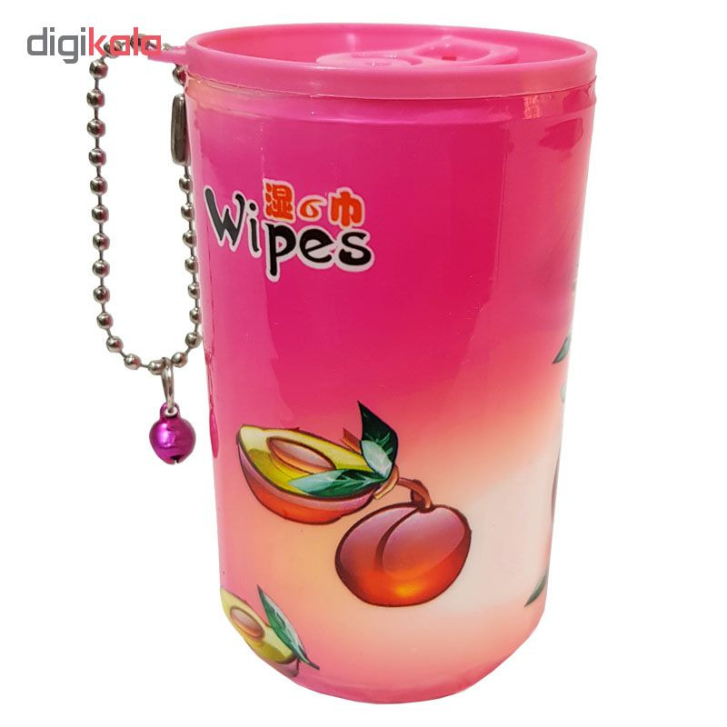 دستمال مرطوب طرح هلو کد 104000142 بسته 30 عددی