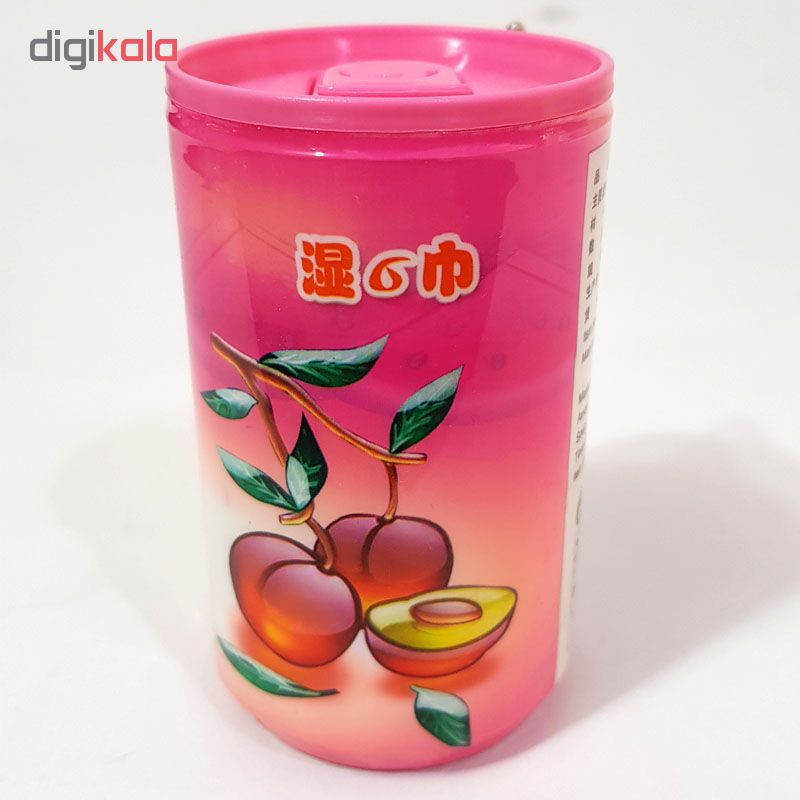 دستمال مرطوب طرح هلو کد 104000142 بسته 30 عددی