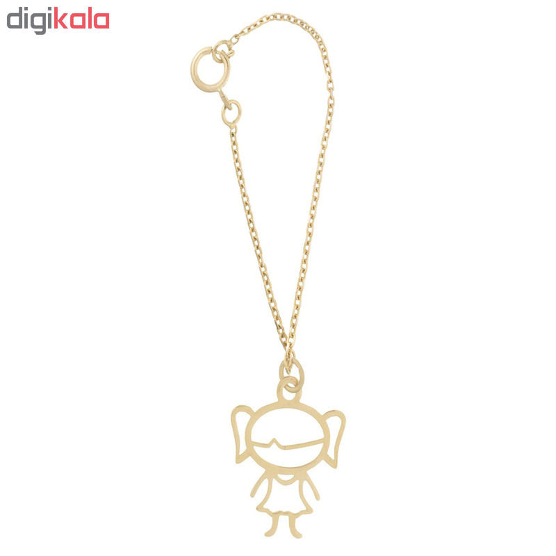 آویز ساعت طلا 18 عیار زنانه طرح دختر بچه کد SG561