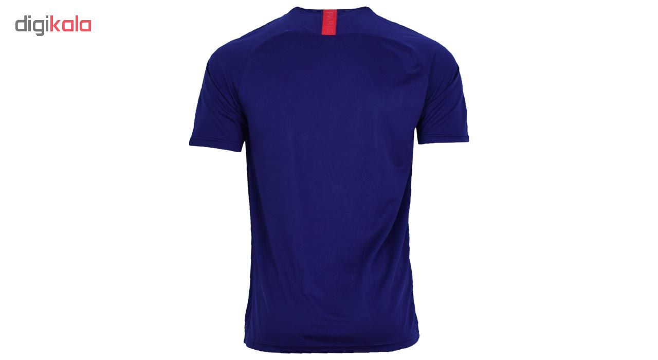 ست پیراهن و شورت ورزشی مردانه طرح پاریسن ژرمن کد 2019.20 رنگ سورمه ای