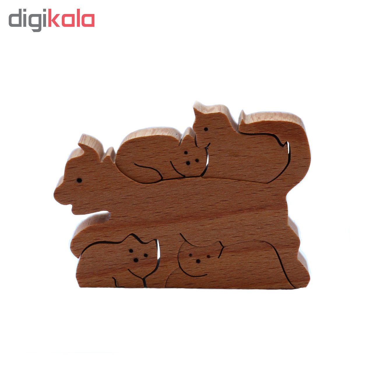 مجسمه طرح گربه و فرزندان کد 001