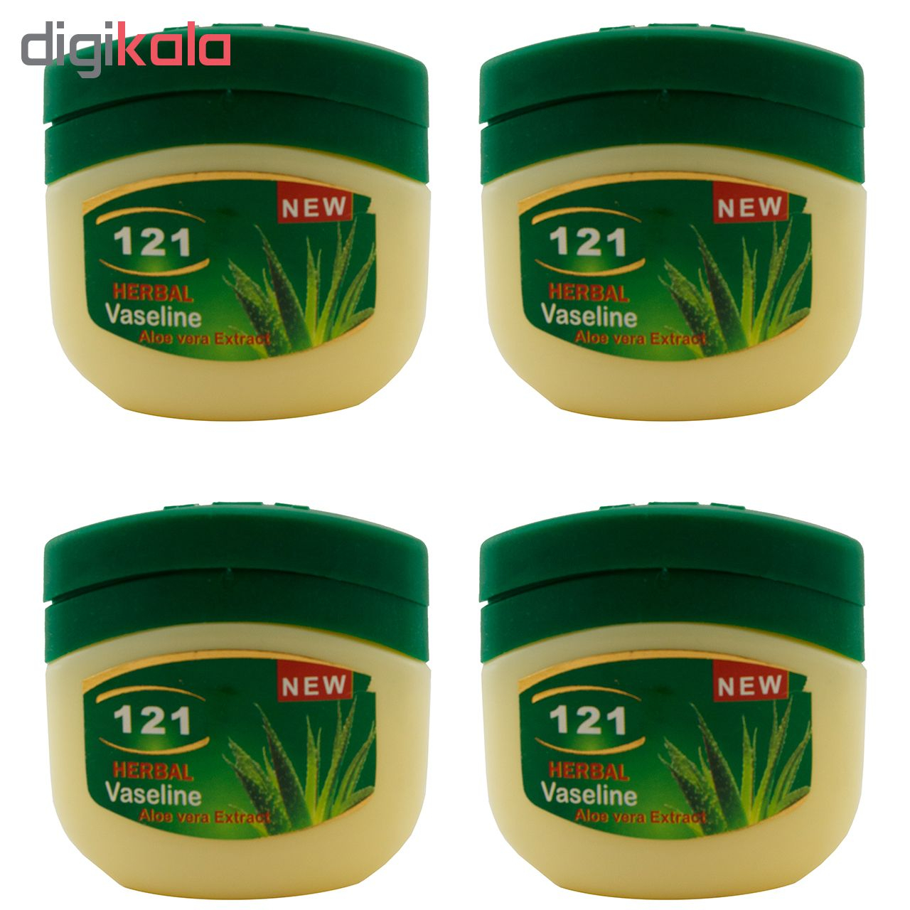 وازلین 121 مدل Aloe vera حجم 120 میلی لیتر مجموعه 4 عددی