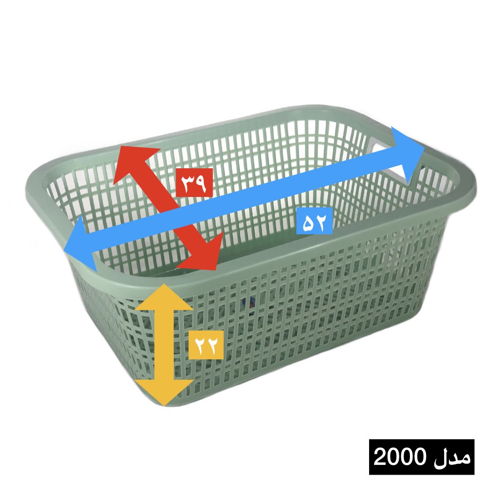 سبد آشپزخانه ممتاز پلاستیک مدل 2000 بسته ۶ عددی