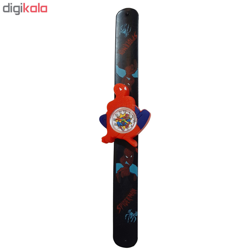 ساعت مچی عقربه ای پسرانه طرح اسپایدر من کد 0001