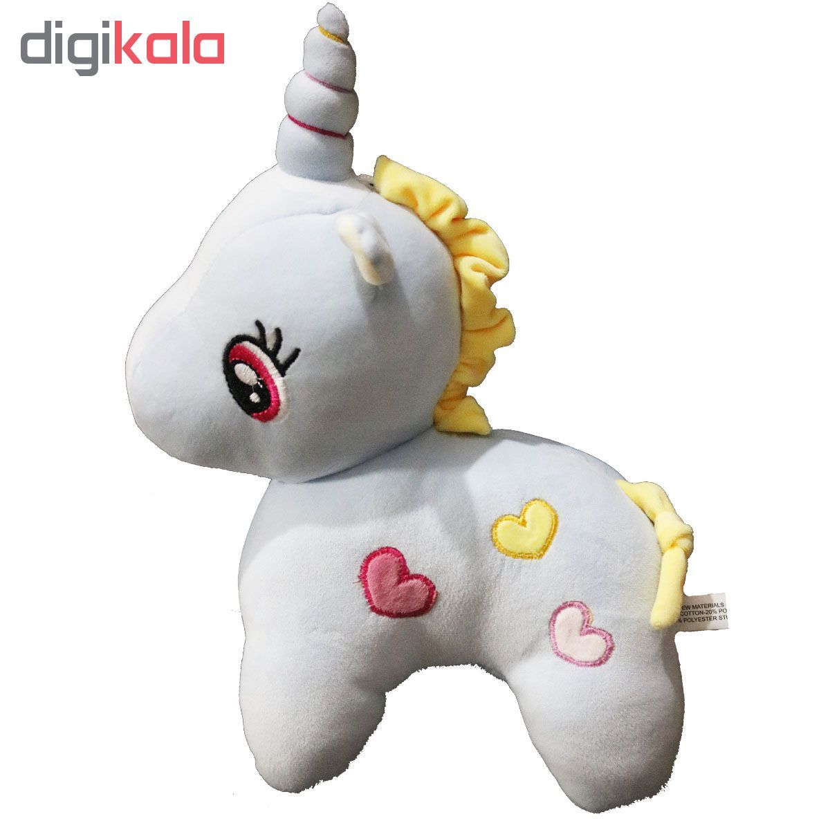 عروسک طرح اسب تک شاخ مدل یونیکورن ارتفاع 37 سانتی متر - - 3