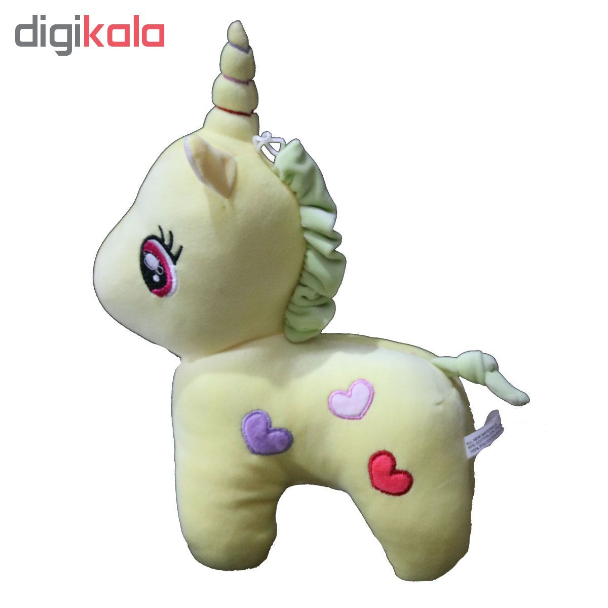 عروسک طرح اسب تک شاخ مدل یونیکورن ارتفاع 37 سانتی متر - - 4
