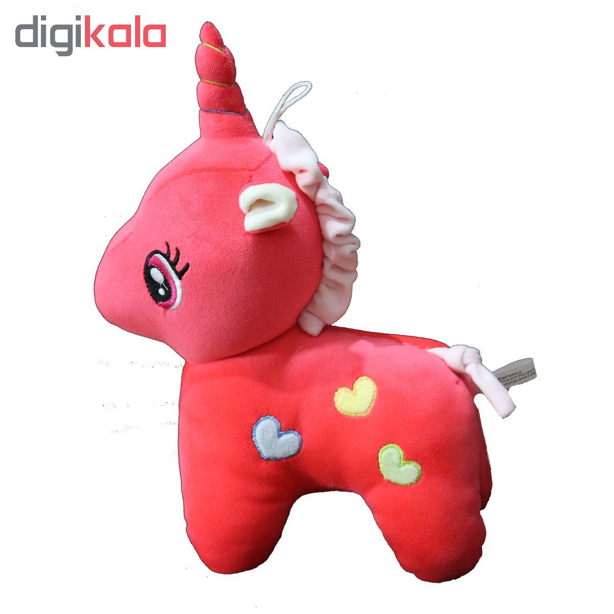 عروسک طرح اسب تک شاخ مدل یونیکورن ارتفاع 37 سانتی متر - - 6