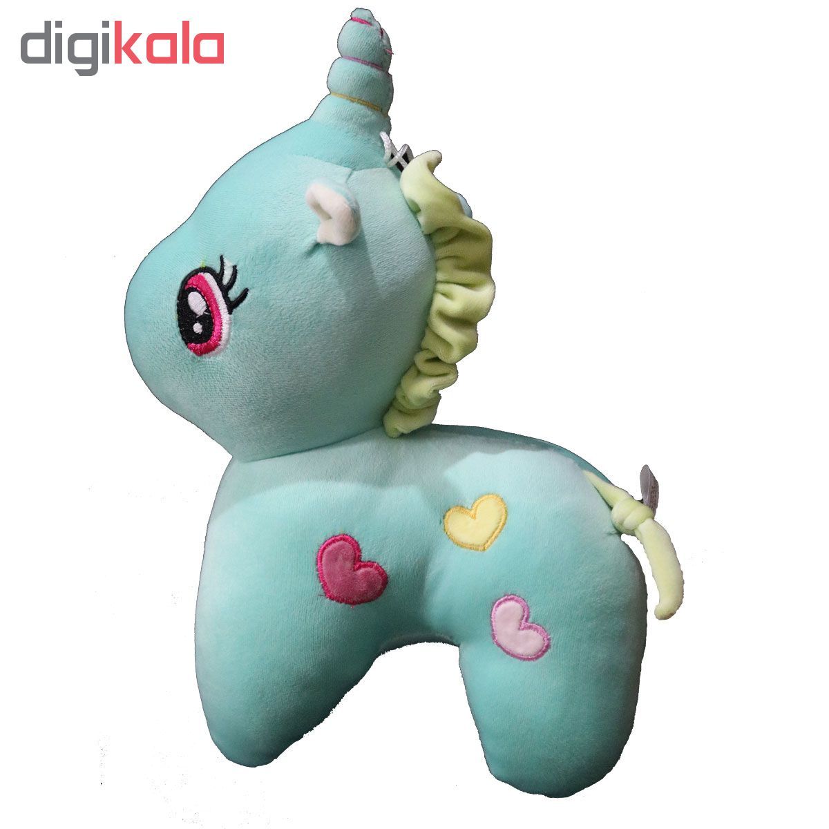 عروسک طرح اسب تک شاخ مدل یونیکورن ارتفاع 37 سانتی متر - - 7