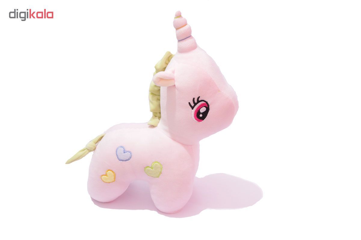 عروسک طرح اسب تک شاخ مدل یونیکورن ارتفاع 37 سانتی متر - - 8