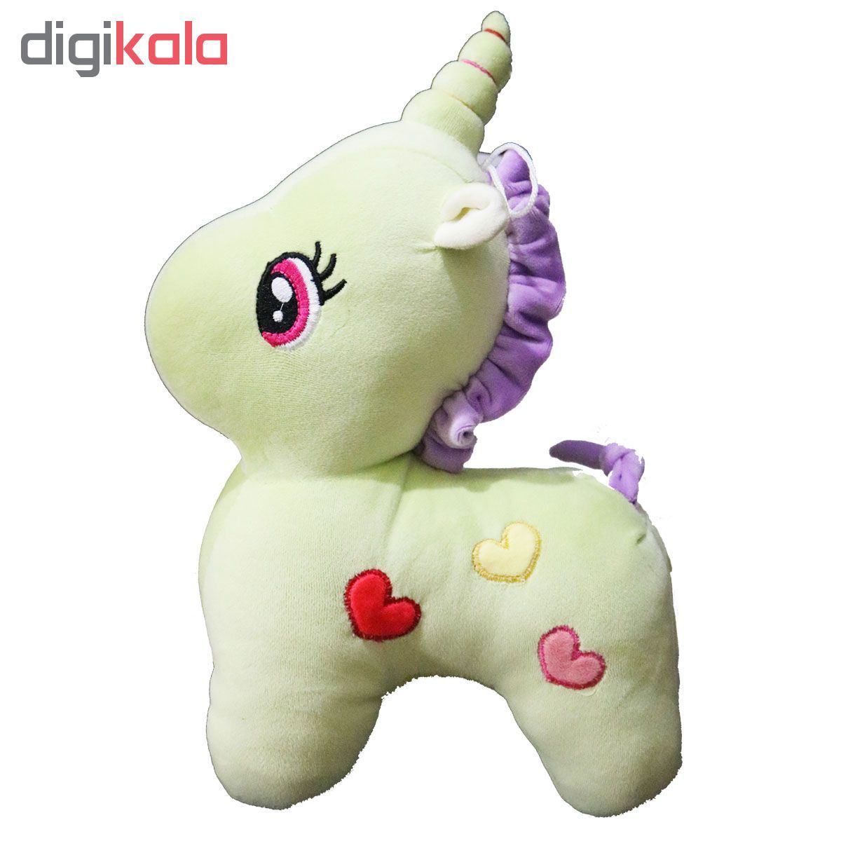 عروسک طرح اسب تک شاخ مدل یونیکورن ارتفاع 37 سانتی متر - - 9