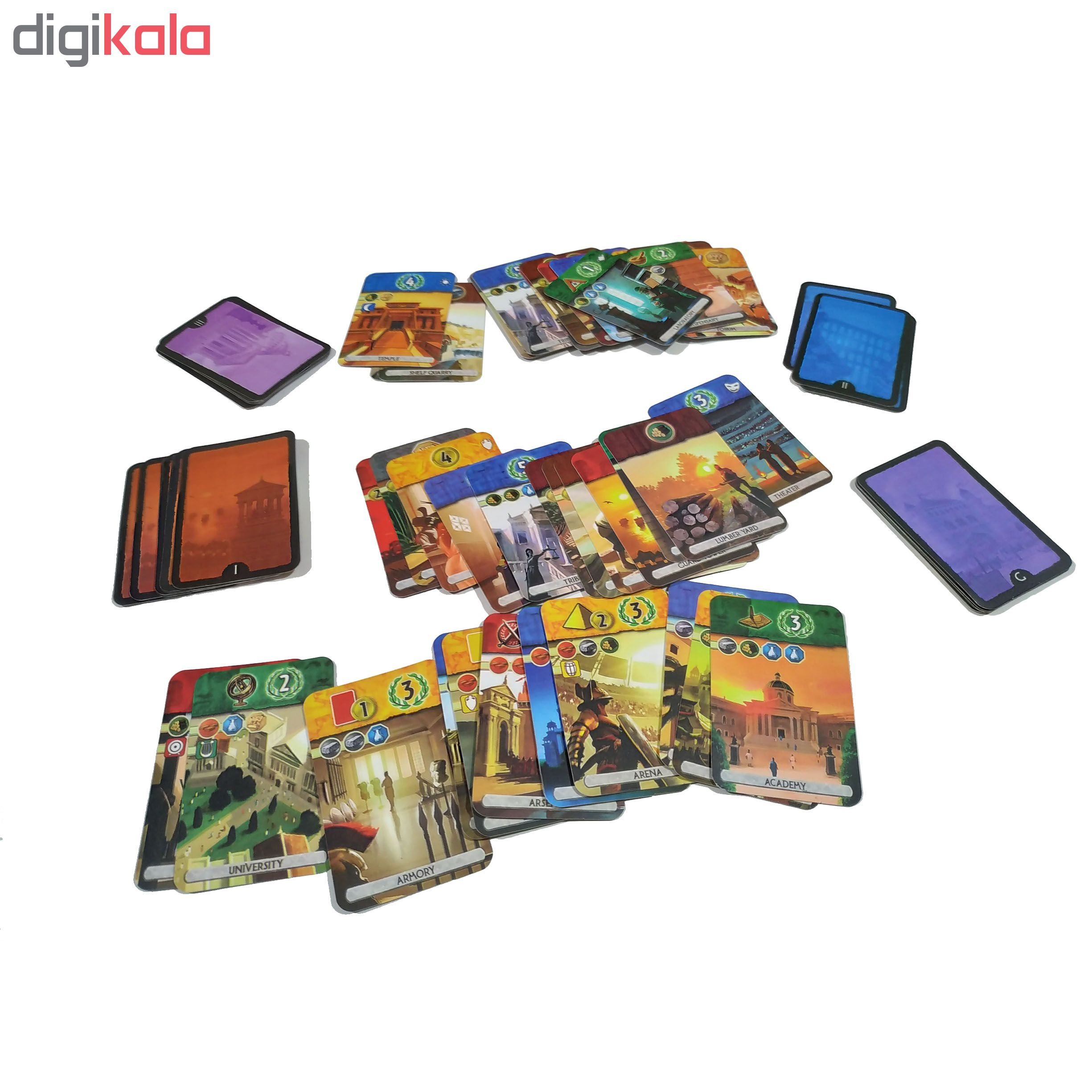 بازی فکری مدل 7Wonders duel