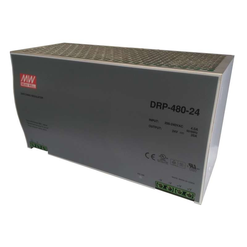منبع تغذیه سوئیچینگ اتوماسیون صنعتی مینول مدل DRP-480-24 منبع تغذیه سوئیچینگ اتوماسیون صنعتی مینول مدل DRP-480-24