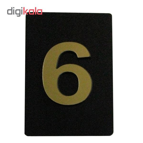 تابلو نشانگر طرح عدد 6 کد H0010