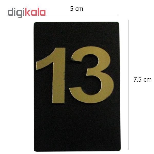 تابلو نشانگر طرح عدد 13 کد H0017