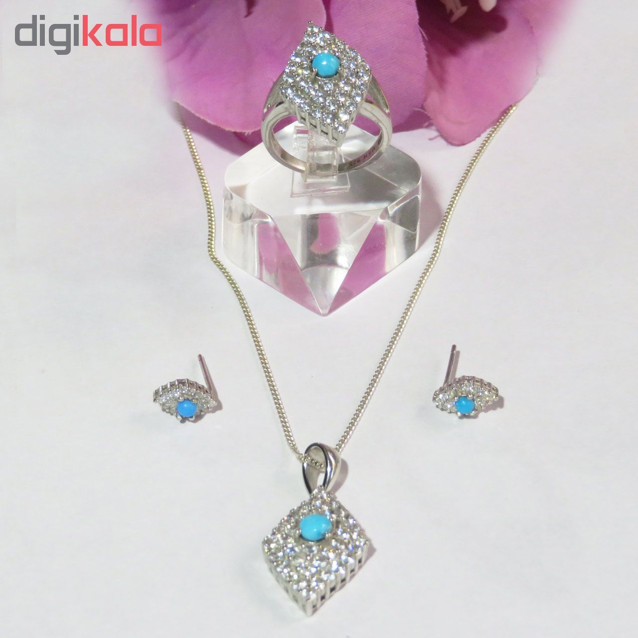 نیم ست نقره زنانه کد 272 -  - 2