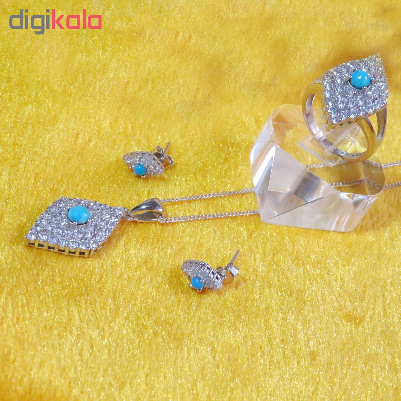 نیم ست نقره زنانه کد 272 -  - 4