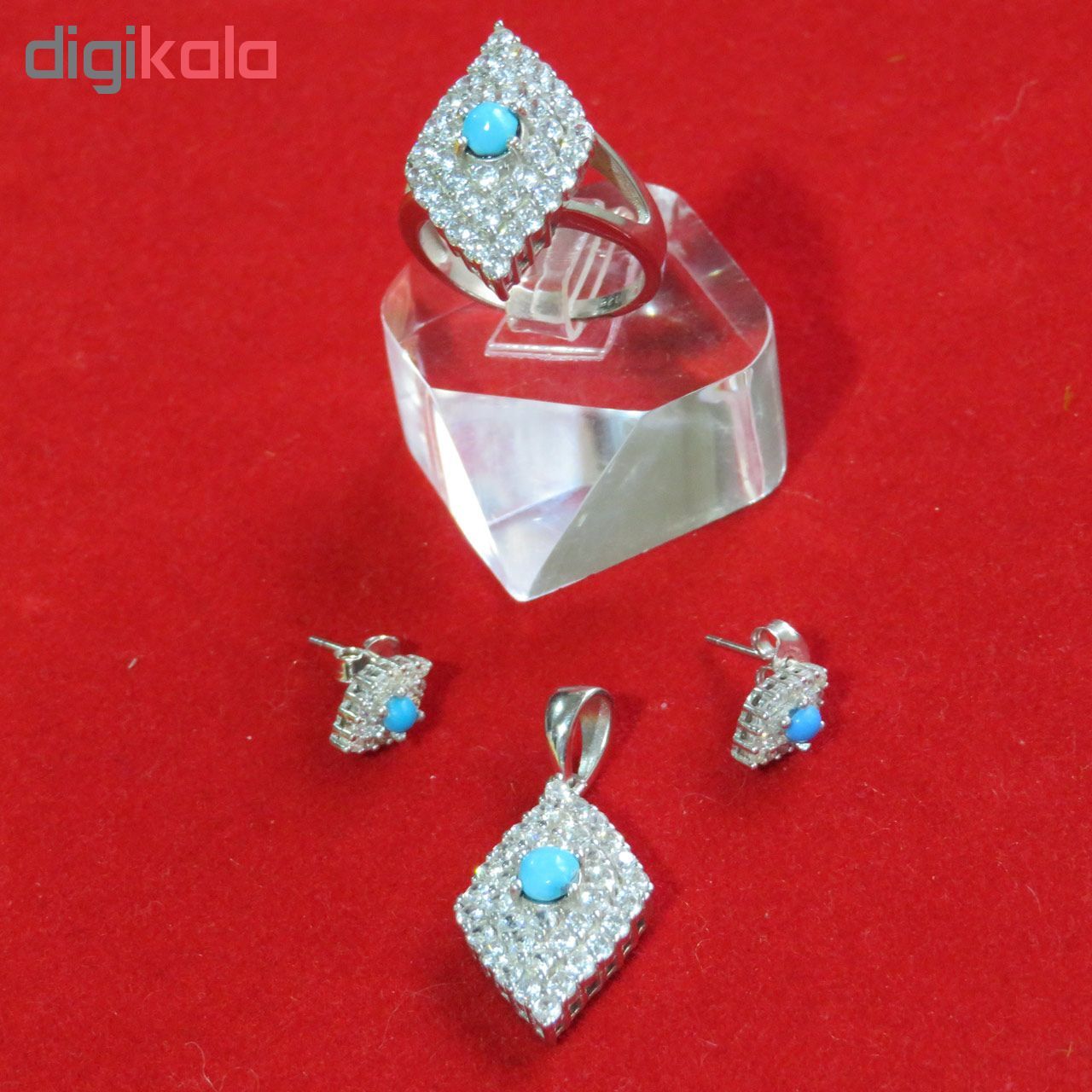 نیم ست نقره زنانه کد 272 -  - 5
