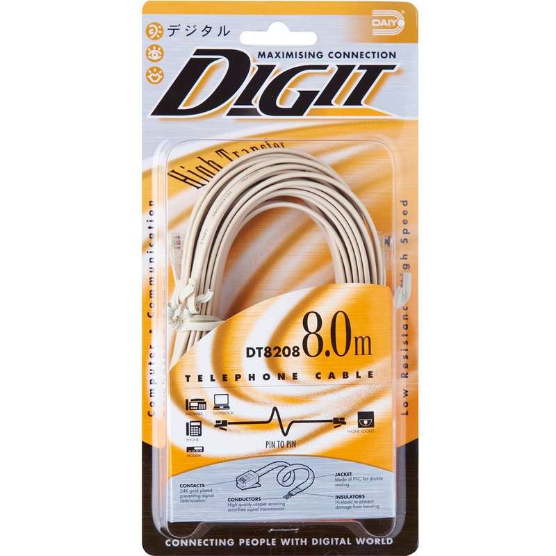کابل تلفن دایو مدل DT8208 8M