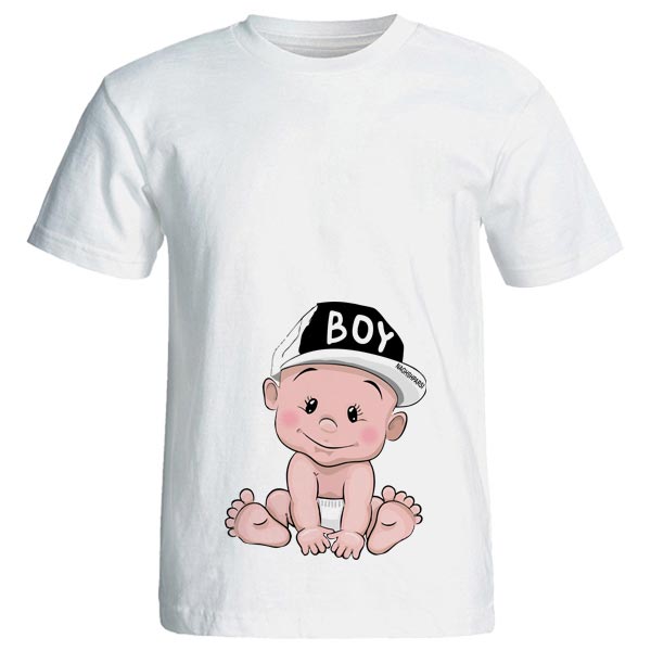 تی شرت بارداری طرح boy کد 3981