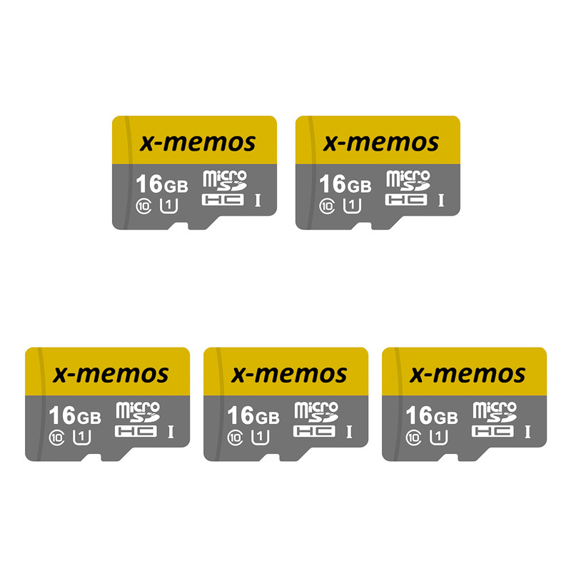 کارت حافظه microSDHC ایکس-مموس کلاس 10 استاندارد UHS-I U1 سرعت 30MBps ظرفیت 16 گیگابایت بسته 5 عددی