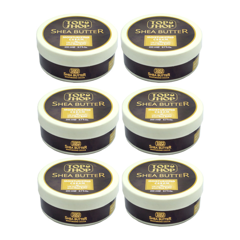 کرم مرطوب کننده تاپ شاپ مدل Shea Butter حجم 200 میلی لیتر مجموعه 6 عددی