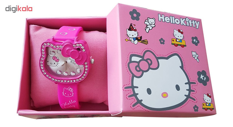 ساعت مچی عقربه ای دخترانه کیتی کد AKS ساعت مچی عقربه ای دخترانه کیتی کد AKS